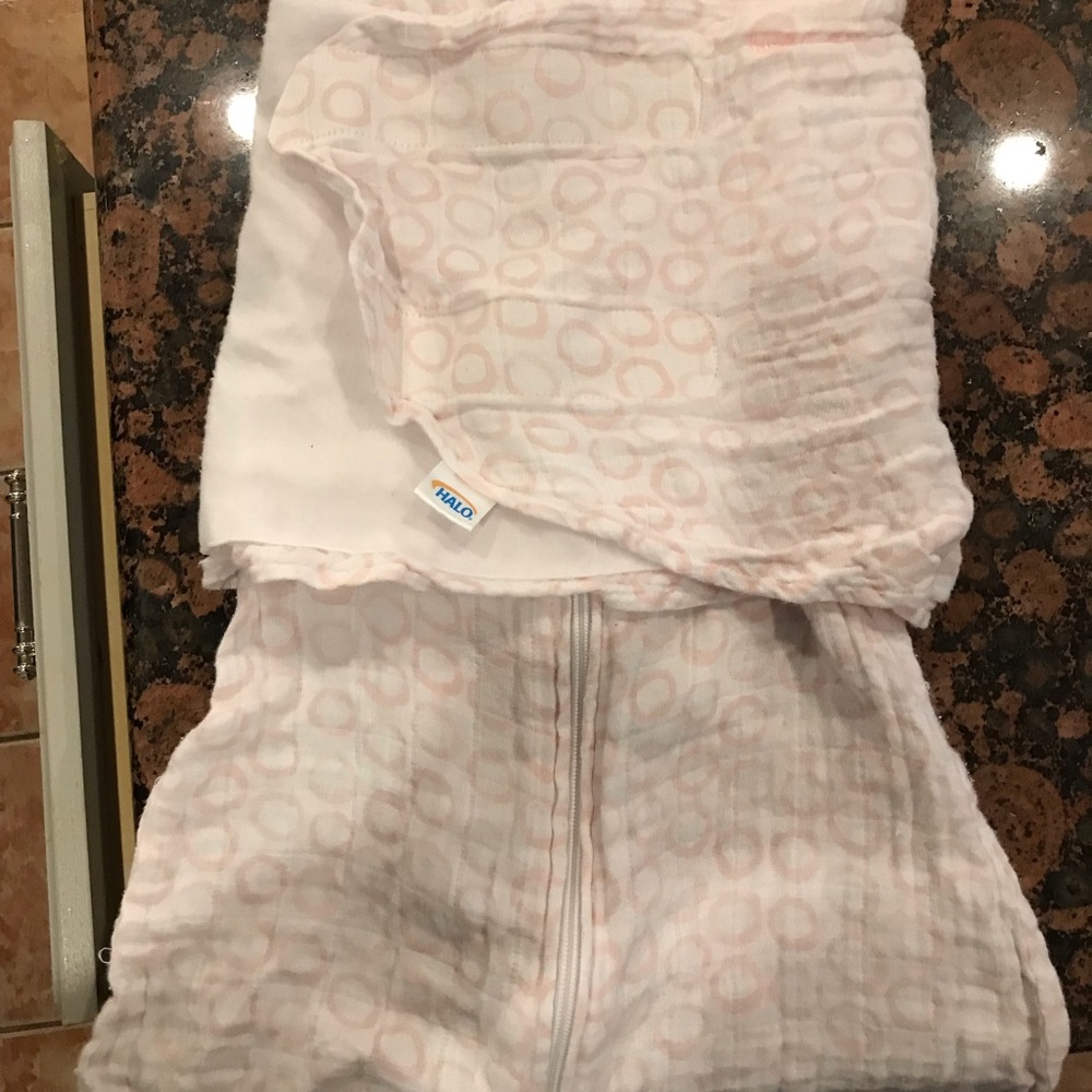 Halo sleep sack light weight material pink